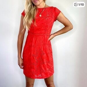 #163 Nanette Lepore Vibrant Red Mini Dress. Excellent Condition. Size 0